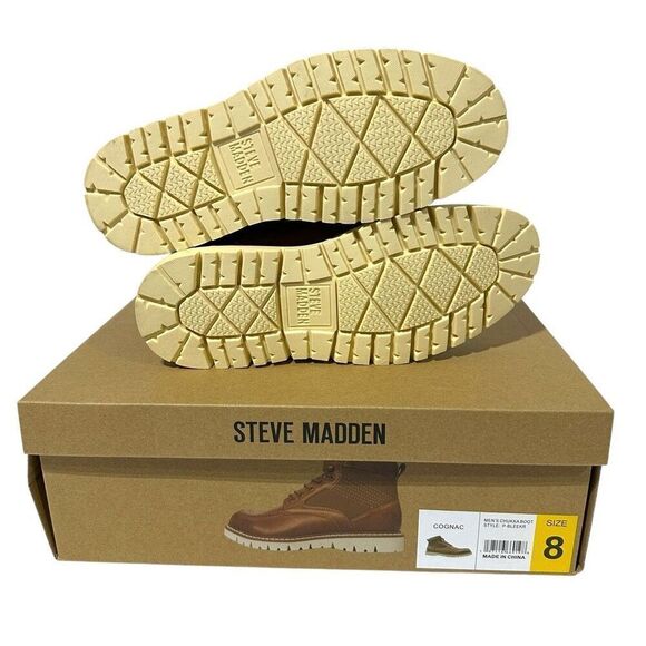 Steve Madden Men's Bleeker Boot Color Cognac Size 8 - Picture 16 of 16
